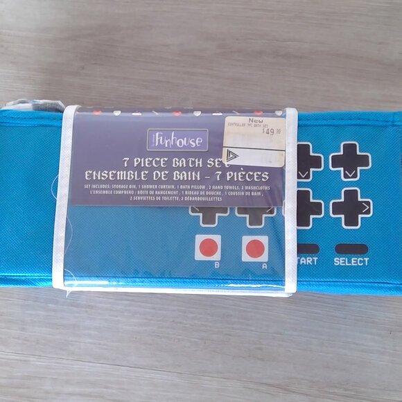 New With Tags 7 Piece Gamer Bath Set NWT - Picture 3 of 4